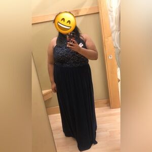 Navy night way collection dress used for prom once and as a Halloween costume 1
